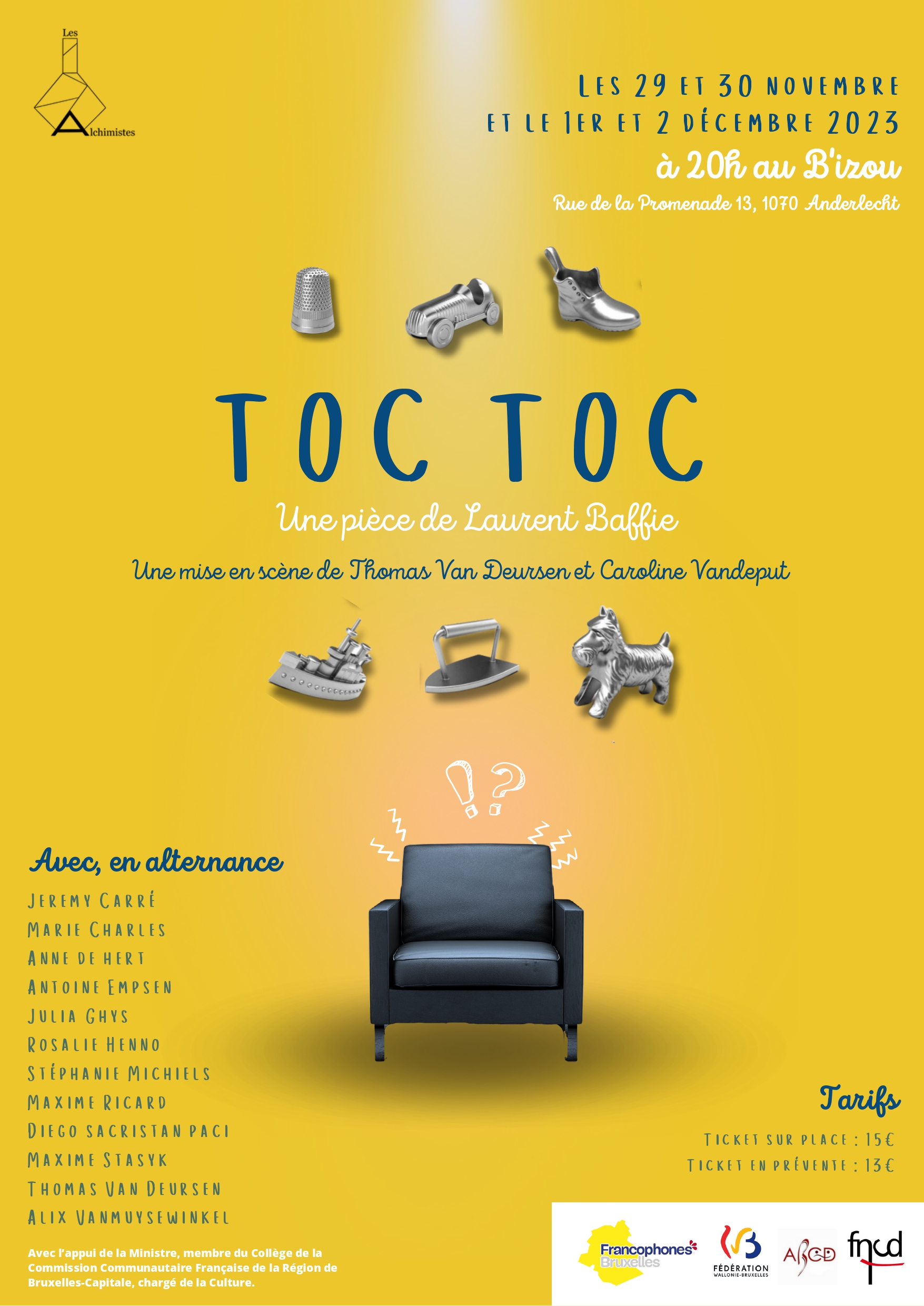 Toc Toc - / 29 et 30 novembre complet